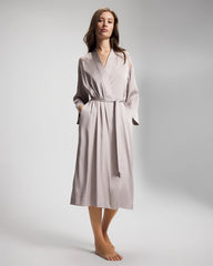 Soma / Lace Long Robe GRAY GLASS