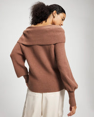 Soma / Premier Knit off the Shoulder Sweater CARDAMOM