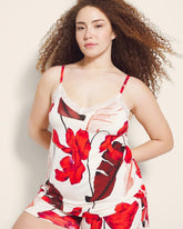 Soma / Lace Trim Pajama Cami TROPIC LIKE ITS HOT WS