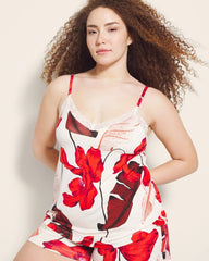 Soma / Lace Trim Pajama Cami TROPIC LIKE ITS HOT WS