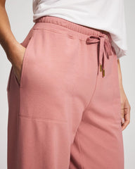 Soma / Essential Terry Straight Leg Pants CINDER ROSE