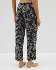 Soma / Printed Pajama Pants PLUMERIA BLOOMS BLK CH