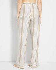 Soma / Printed Pajama Pants SUMMIT STRIPE CHAMPAGNE