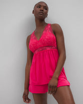 Soma / Soft Support Lace Pajama Cami PERFECT PINK