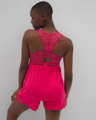 Soma / Soft Support Lace Pajama Cami PERFECT PINK