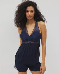 Soma / Soft Support Lace Pajama Cami NIGHTFALL NAVY