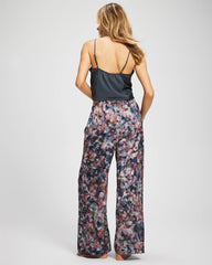 Soma / Piped Pajama Pant PETAL MOSAIC PETROL
