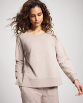 Soma / Essential Terry Crewneck Sweatshirt HEATHER MINK