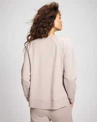 Soma / Essential Terry Crewneck Sweatshirt HEATHER MINK