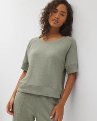 Soma / Cotton Terry Dolman Top HEATHER HIGHLANDS