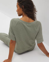 Soma / Cotton Terry Dolman Top HEATHER HIGHLANDS