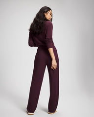 Soma / Ultrasoft Fleece Straight Leg Pant MERLOT