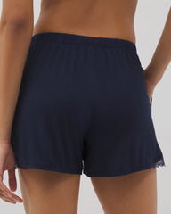 Soma / Lace Trim Pajama Shorts NIGHTFALL NAVY