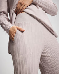 Soma / Premier Knit Rib Straight Leg Pant GRAY GLASS