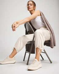 Soma / Satin Relaxed Cargo Pant PARCHMENT