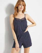 Soma / Pajama Shorts SHINE ON DOT NAVY