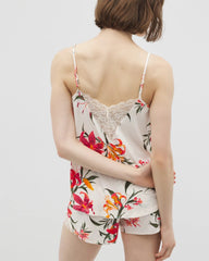 Soma / Lace Trim Pajama Cami LE TIGRE FLORA CHAMPAGNE