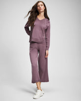 Soma / Cotton Sweater Crop Pant PURPLE FLINT