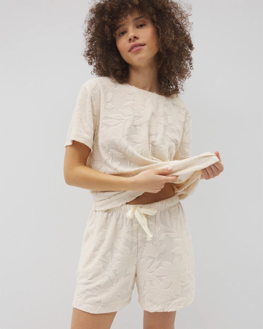 Soma / Jacquard Terry 5 Inch Short PARCHMENT