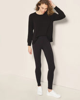 Soma / High-Rise Fleece Legging BLACK