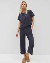 Soma / Wide Leg Crop Pant HEATHER ECLIPSE