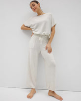 Soma / Sweater Wide-Leg Crop Pant HEATHER CRYSTAL
