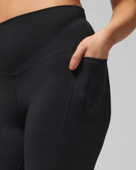 Soma / High-Waist Pocket Leggings BLACK
