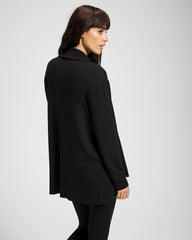 Soma / Ultrasoft Fleece Cardigan BLACK