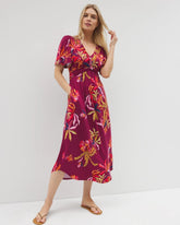 Soma / Pamilla Midi Bra Dress SUNRISE FLORA RED BEAUTY