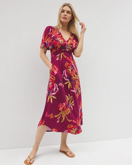 Soma / Pamilla Midi Bra Dress SUNRISE FLORA RED BEAUTY