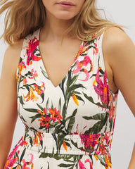 Soma / Riviera Surplice Maxi Bra Dress LE TIGRE TROPIC PARCHMENT