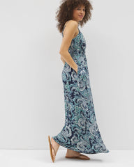 Soma / Paradiso Maxi Bra Dress SHOW OFF PAISLEY NAVY