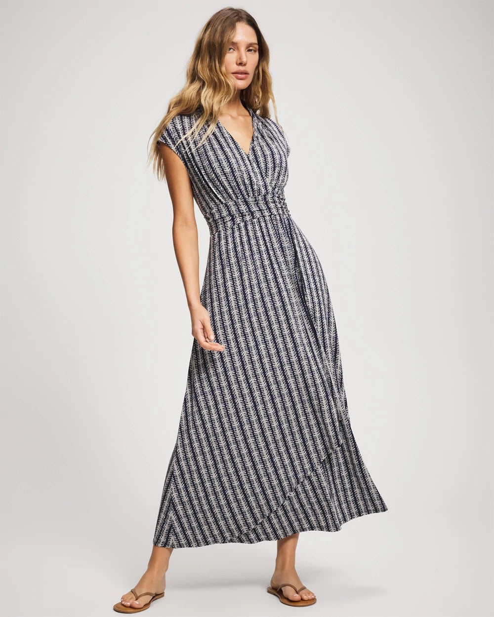 Soma / Serenity Maxi Bra Dress BELLE STRIPE NAVY