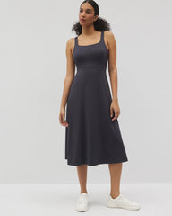 Soma / Lounge Square Neck Midi Dress POLAR NIGHT