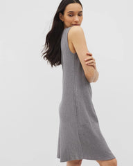 Soma / Rib Lounge Short Dress HEATHER CHARCOAL