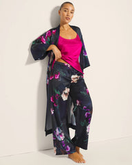 Soma / Printed Pajama Pants FLEUR EVER DRAMA NAVY