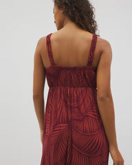 Soma / Cabana Midi Bra Dress PEACEFUL PALMS MID VELVET