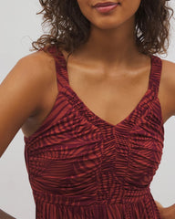 Soma / Cabana Midi Bra Dress PEACEFUL PALMS MID VELVET