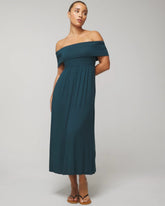 Soma / Off-The-Shoulder Midi Bra Dress DARK HARBOUR
