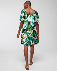Soma / Tiered Short Bra Dress BUNGALOW PALMS COCONUT