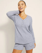 Soma / Long-Sleeve Pajama Henley LUNAR TIDE