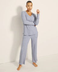 Soma / Long-Sleeve Pajama Henley LUNAR TIDE