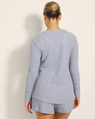 Soma / Long-Sleeve Pajama Henley LUNAR TIDE