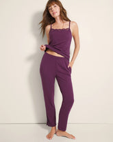 Soma / Rib Ankle Pajama Pants BLACKBERRY WINE