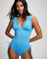 Soma / V-Neck One-Piece AZURE BLUE