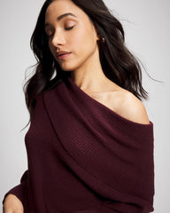 Soma / Premier Knit off the Shoulder Sweater MERLOT