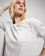 Soma / Velour Crewneck Sweatshirt VAPOR GRAY