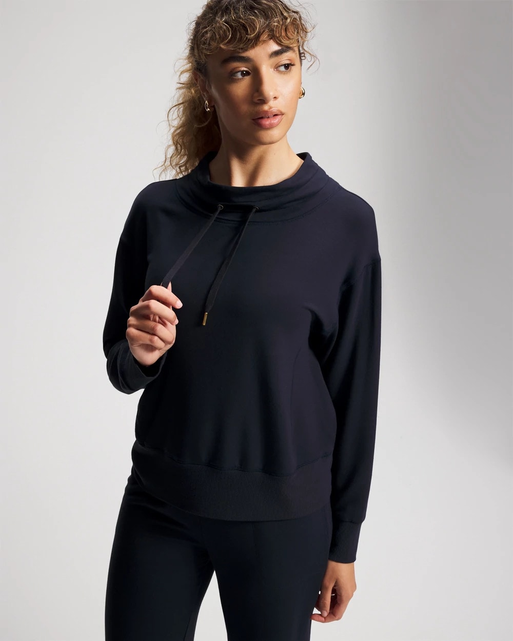 Soma / Ultrasoft Fleece Relaxed Funnel Neck Sweatshirt MIDNIGHT SKIES
