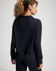 Soma / Ultrasoft Fleece Relaxed Funnel Neck Sweatshirt MIDNIGHT SKIES