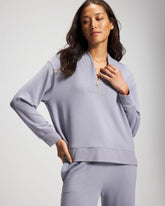 Soma / Ultrasoft Fleece Quarter Zip Sweatshirt PERFECT SKY